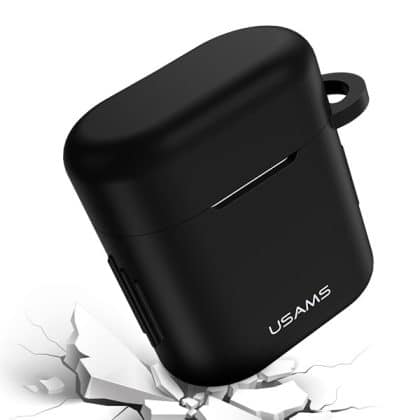 USAMS Θήκη προστασίας για FreeBuds 2 Pro σιλικόνης μαύρη/black BH501FBUS01 (US-BH501)