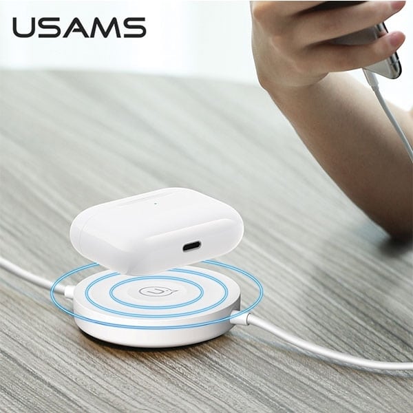 USAMS ασύρματη φόρτιση US-CC096 10W με καλώδιο lightning μαύρο - Image 3