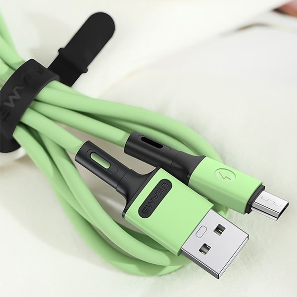 USAMS καλώδιο U52 microUSB 2A γρήγορης φόρτισης 1m μωβ - Image 5
