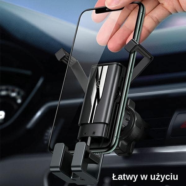 USAMS Βάση για γρίλια αερισμού Gravity μαύρη - Image 6
