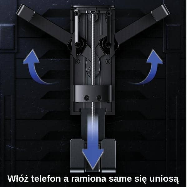 USAMS Βάση για γρίλια αερισμού Gravity μαύρη - Image 7