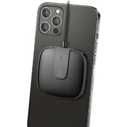 USAMS ασύρτη φορτιστής US-CD153 μαγνητικός 15W για iPhone 12 σειράς μαύρος