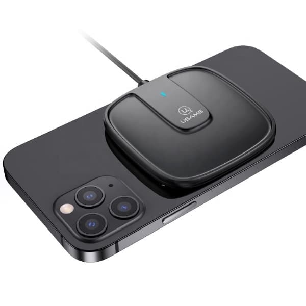 USAMS ασύρτη φορτιστής US-CD153 μαγνητικός 15W για iPhone 12 σειράς μαύρος - Image 2