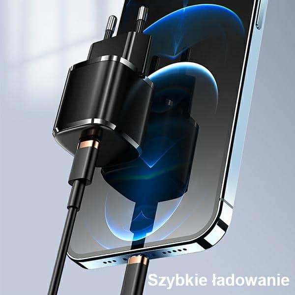 USAMS Φορτιστής δικτύου 1xUSB-C T36 mini 20W + καλώδιο USB-C-Lightning λευκό - Image 2