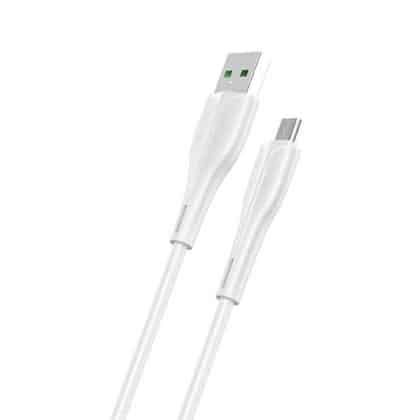 USAMS Καλώδιο U38 microUSB 4A Γρήγορη Φόρτιση για OPPO 1m λευκό