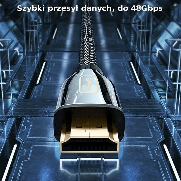 USAMS Καλώδιο HDMI - HDMI 3m Ultra HD U67 2.1 8K μαύρο/black - Image 7