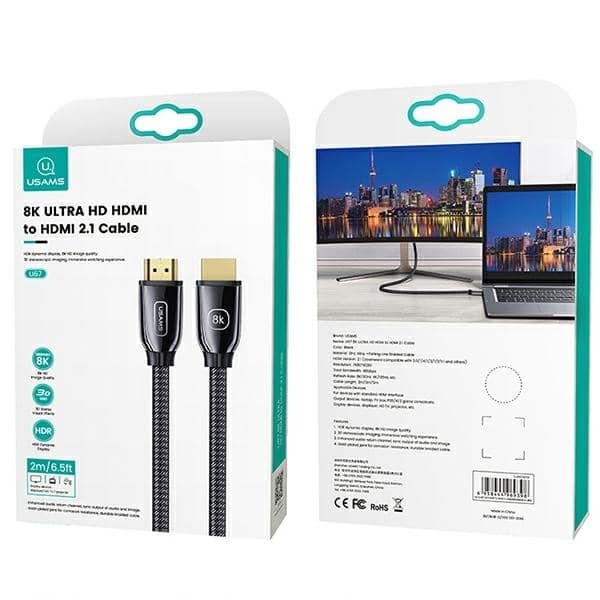 USAMS Καλώδιο HDMI - HDMI 3m Ultra HD U67 2.1 8K μαύρο/black - Image 9