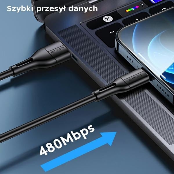 USAMS Καλώδιο U68 microUSB 2A Γρήγορη Φόρτιση 1m μαύρο - Image 8