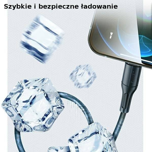 USAMS Καλώδιο U68 microUSB 2A Γρήγορη Φόρτιση 1m μπλε - Image 4