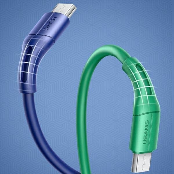 USAMS Καλώδιο U68 microUSB 2A Γρήγορη Φόρτιση 1m μπλε - Image 6