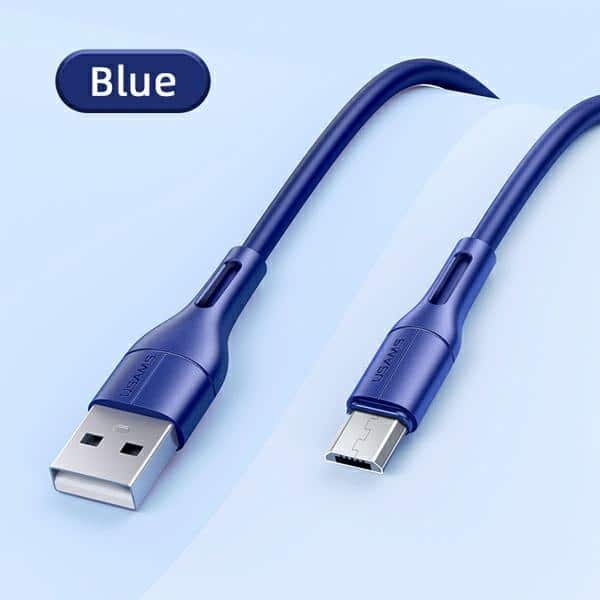 USAMS Καλώδιο U68 microUSB 2A Γρήγορη Φόρτιση 1m μπλε - Image 9