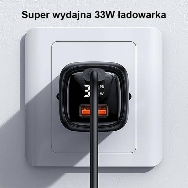 USAMS Φορτιστής δικτύου 1xUSB-C+1xUSB T46 33W (μόνο κεφαλή) PD3.0 +QC3.0 Γρήγορη φόρτιση λευκός - Image 7