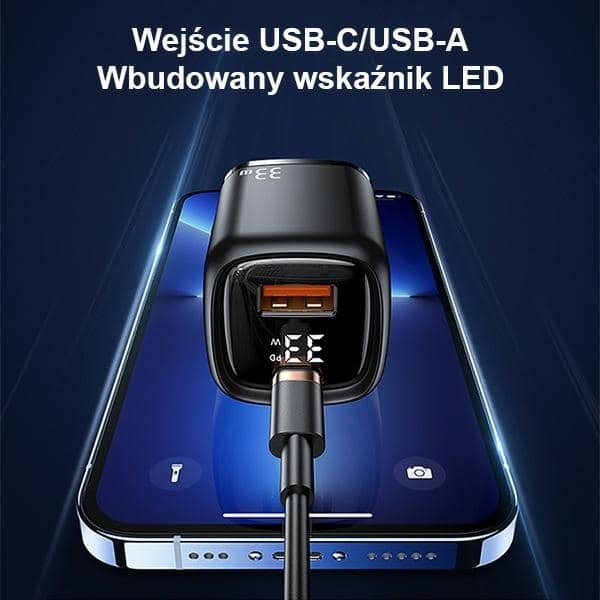 USAMS Φορτιστής δικτύου 1xUSB-C+1xUSB T46 33W (μόνο κεφαλή) PD3.0 +QC3.0 Γρήγορη φόρτιση λευκός - Image 8