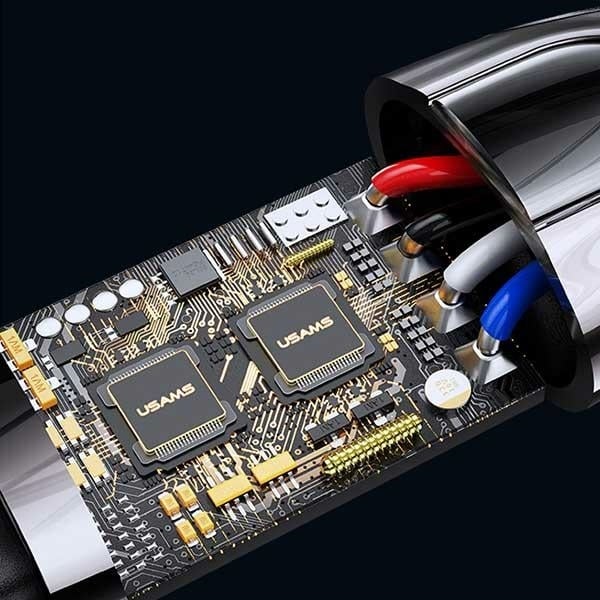 USAMS Καλώδιο USB-C σε Lightning Smart Power-off 20W PD 1.2m σκούρο πράσινο - Image 5