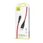 USAMS Καλώδιο πλεγμένο U41 microUSB 1m 2A κόκκινο - Image 8