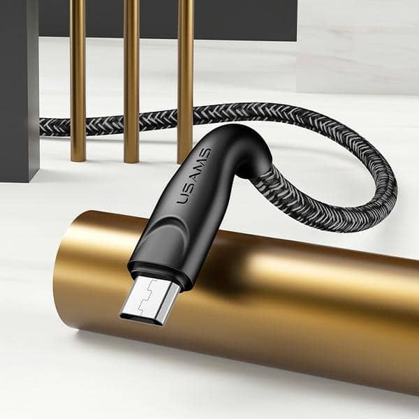 USAMS Καλώδιο πλεγμένο U41 microUSB 2m 2A κόκκινο - Image 4