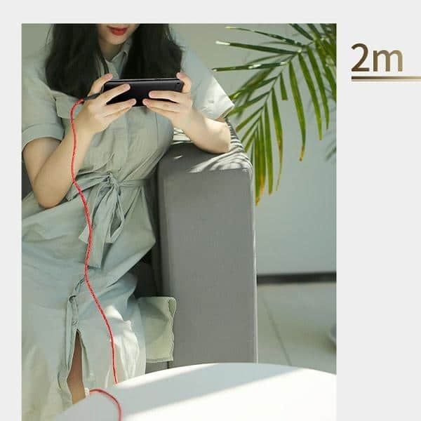 USAMS Καλώδιο πλεγμένο U41 microUSB 2m 2A κόκκινο - Image 6