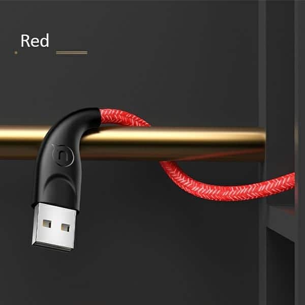 USAMS Καλώδιο πλεγμένο U41 lightning 3m 2A κόκκινο/red - Image 7