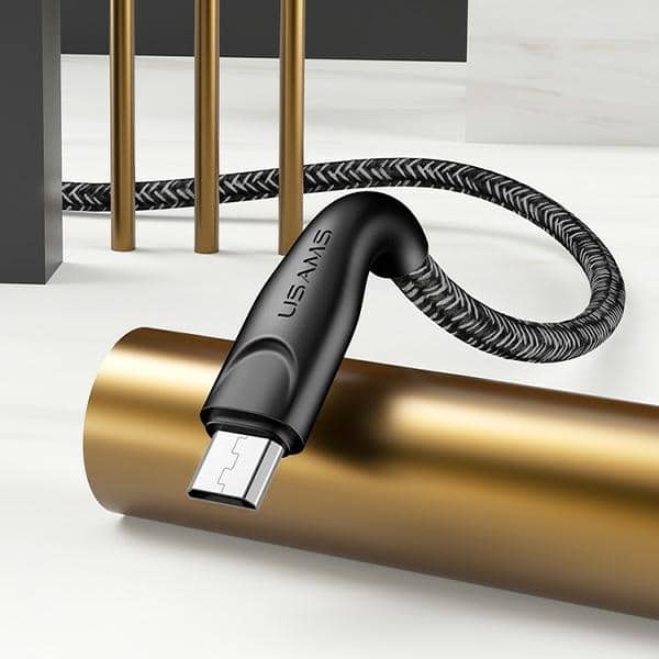 USAMS Καλώδιο πλεγμένο U41 microUSB 3m 2A κόκκινο - Image 4