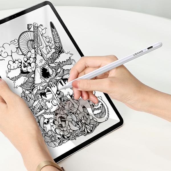 USAMS ενεργός stylus οθόνης αφής για iPad λευκό - Image 3