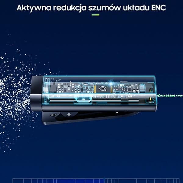 USAMS Ασύρματο μικρόφωνο κολάρο ENC 2.4G Wireless Lavalier Microphone Lightning ZB244MKF01 (US-ZB244) - Image 7
