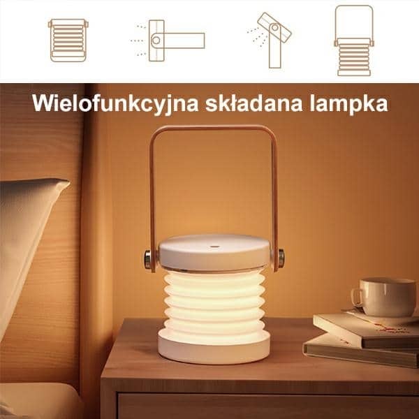 USAMS Πολυλειτουργική νυχτερινή λάμπα LED λευκή - Image 2