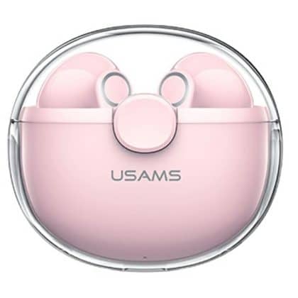 USAMS Ασύρματα ακουστικά Bluetooth 5.1 TWS BU σειράς ροζ/pink BHUBU04