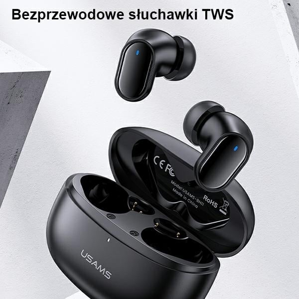USAMS Ακουστικά Bluetooth 5.1 TWS BH σειράς ασύρματα κόκκινα BHUBH03 - Image 2