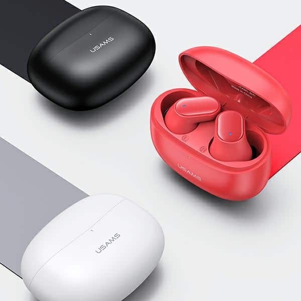 USAMS Ακουστικά Bluetooth 5.1 TWS BH σειράς ασύρματα κόκκινα BHUBH03 - Image 3