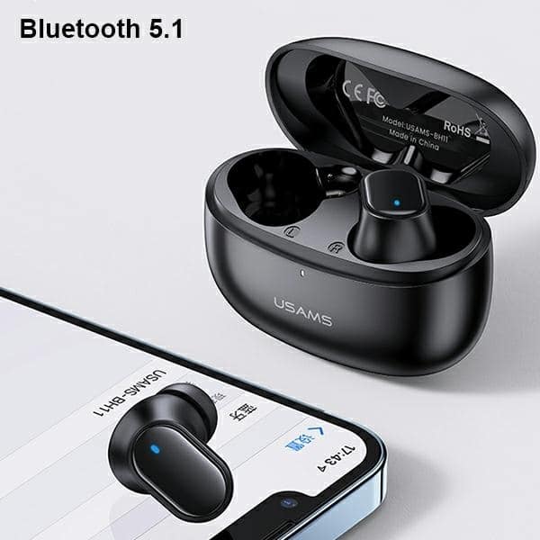 USAMS Ακουστικά Bluetooth 5.1 TWS BH σειράς ασύρματα κόκκινα BHUBH03 - Image 5