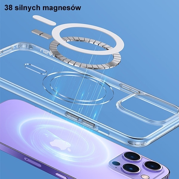 Usams Θήκη Ice Magnet - θήκη για Apple iPhone 14 Plus / 15 - Διάφανο - Image 3