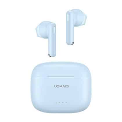 USAMS Ακουστικά Bluetooth 5.3 TWS US14 Series Διπλό μικρόφωνο ασύρματα μπλε