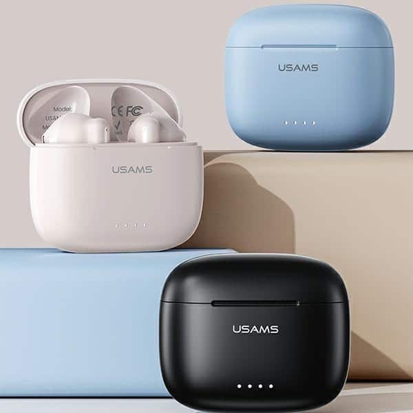 USAMS Ακουστικά Bluetooth 5.3 TWS US14 Series Διπλό μικρόφωνο ασύρματα μπλε - Image 2