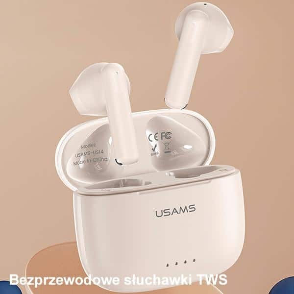 USAMS Ακουστικά Bluetooth 5.3 TWS US14 Series Διπλό μικρόφωνο ασύρματα μπλε - Image 3