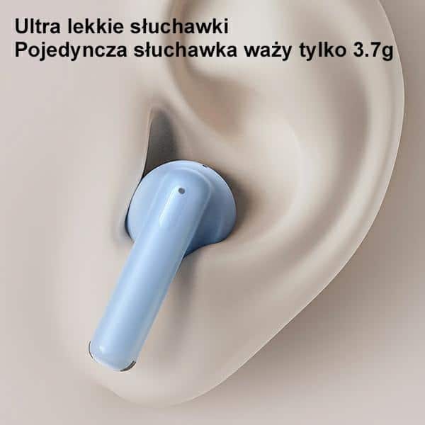 USAMS Ακουστικά Bluetooth 5.3 TWS US14 Series Διπλό μικρόφωνο ασύρματα μπλε - Image 9