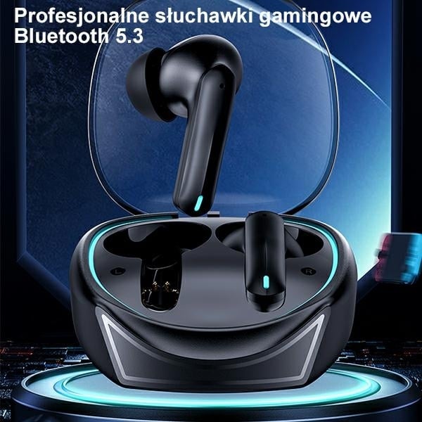USAMS Ακουστικά Bluetooth 5.3 TWS ENC XJ13 σειράς Gaming Earbuds ασύρματα μαύρο - Image 2