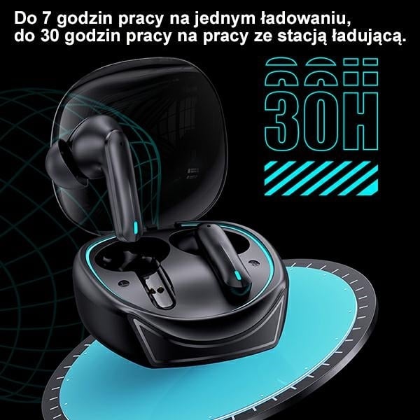 USAMS Ακουστικά Bluetooth 5.3 TWS ENC XJ13 σειράς Gaming Earbuds ασύρματα μαύρο - Image 8