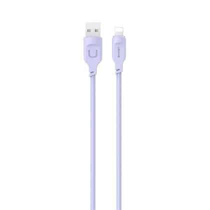 USAMS Καλώδιο lightning 2,4A 1,2m Γρήγορη φόρτιση Lithe Series μωβ/purple SJ565USB03 (US-SJ565)