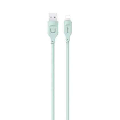 USAMS Καλώδιο lightning 2,4A 1,2m Γρήγορης Φόρτισης Lithe Series πράσινο/green SJ565USB04 (US-SJ565)