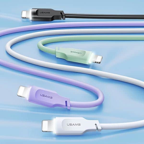 USAMS Καλώδιο lightning 2,4A 1,2m Γρήγορης Φόρτισης Lithe Series πράσινο/green SJ565USB04 (US-SJ565) - Image 2