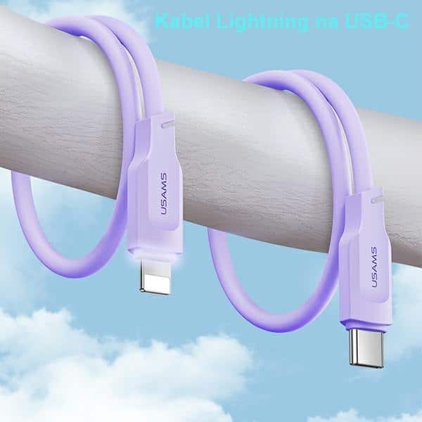 USAMS Καλώδιο USB-C σε Lightning 20W 1,2m PD Γρήγορη Φόρτιση Lithe Series μαύρο/black SJ566USB01 (US-SJ566) - Image 3