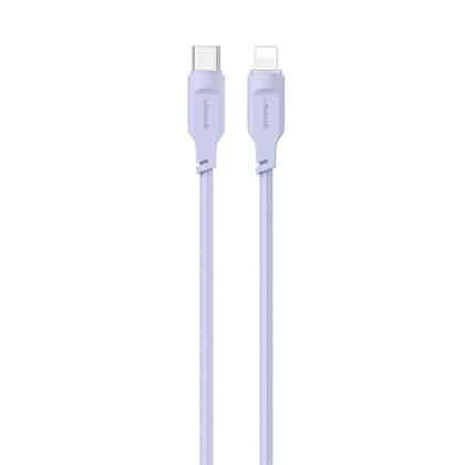 USAMS Καλώδιο USB-C σε Lightning 20W 1,2m PD Γρήγορη Φόρτιση Lithe Series μωβ/purple SJ566USB03 (US-SJ566)