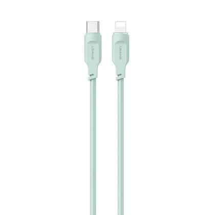 USAMS Καλώδιο USB-C σε Lightning 20W 1,2m PD Γρήγορη Φόρτιση Lithe Series πράσινο