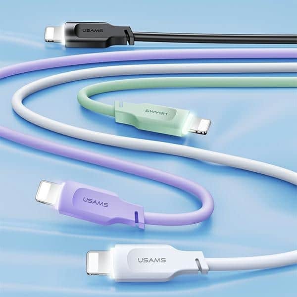 USAMS Καλώδιο USB-C σε Lightning 20W 1,2m PD Γρήγορη Φόρτιση Lithe Series πράσινο - Image 2