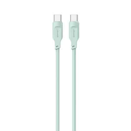 USAMS Καλώδιο USB-C σε USB-C 100W 1,2m Port Display Γρήγορη Φόρτιση Lithe Series πράσινο