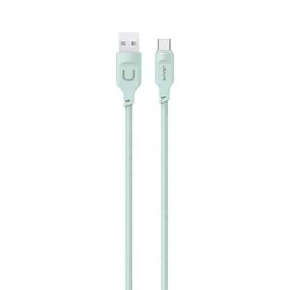 USAMS Καλώδιο USB-C 6A 1,2m Port Display Γρήγορη φόρτιση Lithe Series πράσινο/green SJ568USB04 (US-SJ568)