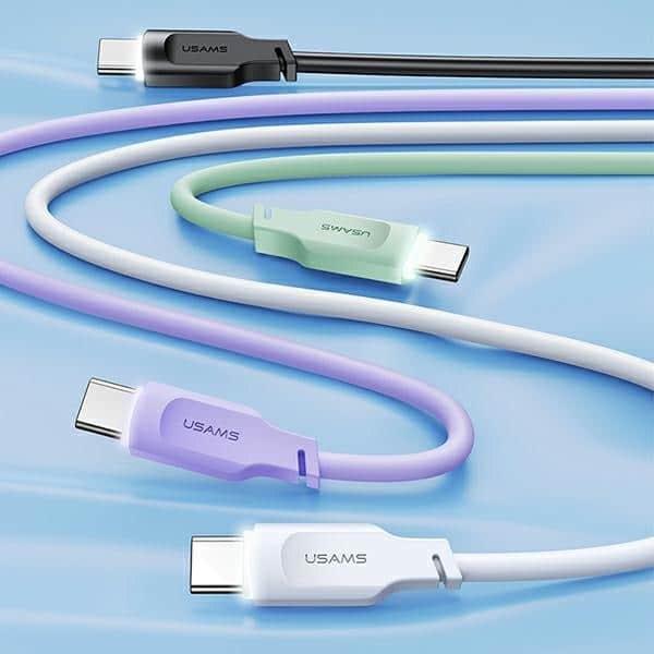 USAMS Καλώδιο USB-C 6A 1,2m Port Display Γρήγορη φόρτιση Lithe Series πράσινο/green SJ568USB04 (US-SJ568) - Image 2