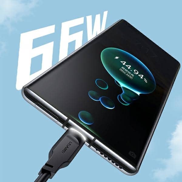 USAMS Καλώδιο USB-C 6A 1,2m Port Display Γρήγορη φόρτιση Lithe Series πράσινο/green SJ568USB04 (US-SJ568) - Image 4