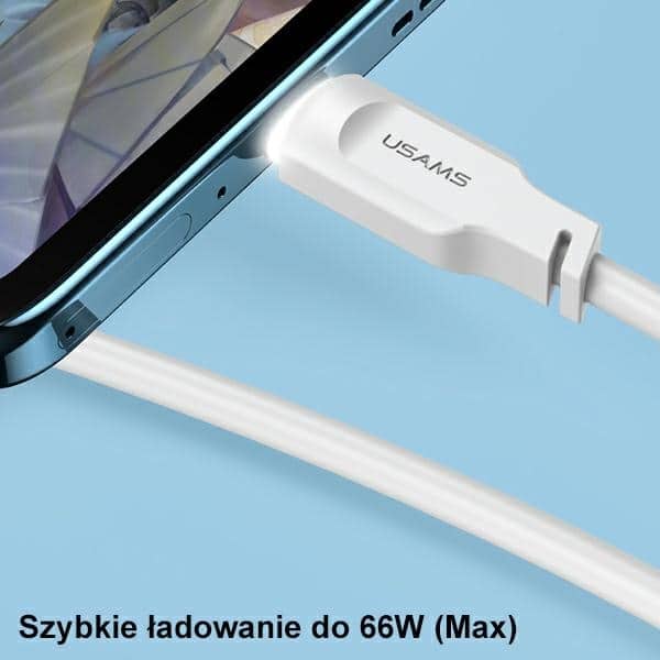 USAMS Καλώδιο USB-C 6A 1,2m Port Display Γρήγορη φόρτιση Lithe Series πράσινο/green SJ568USB04 (US-SJ568) - Image 5