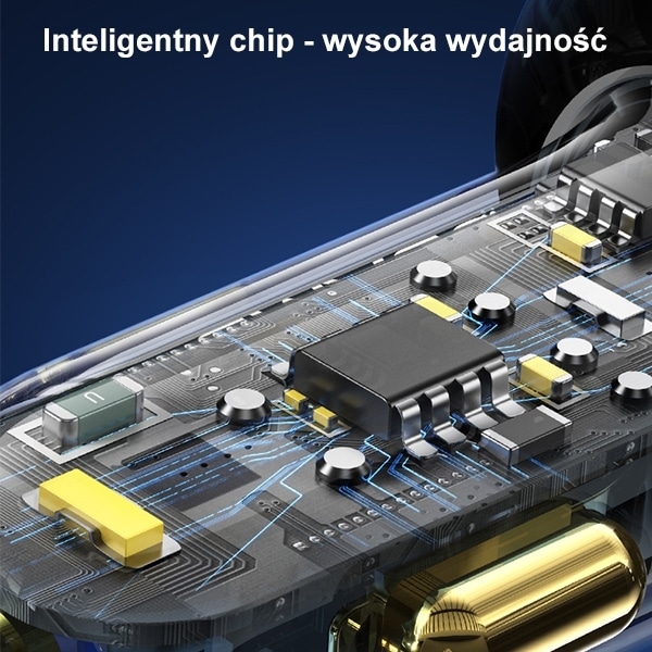 USAMS Φορτιστής αυτοκινήτου 2xUSB+1xUSB-C 80W Γρήγορη φόρτιση μαύρος - Image 4